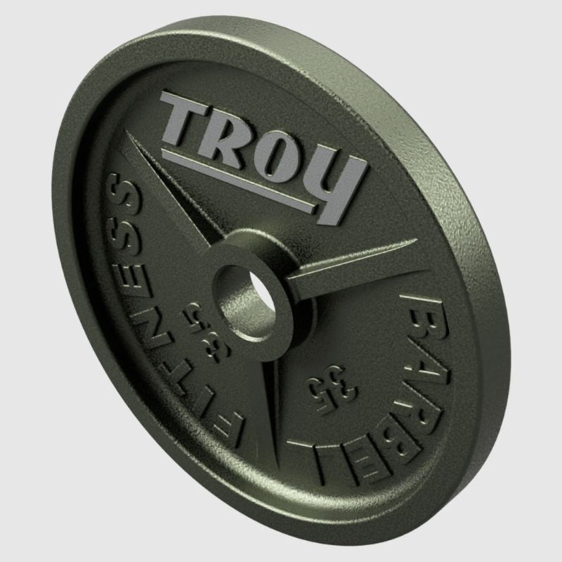TROY HO Machined Olympic Plate, Wide Flange 25 lb Weight Plate