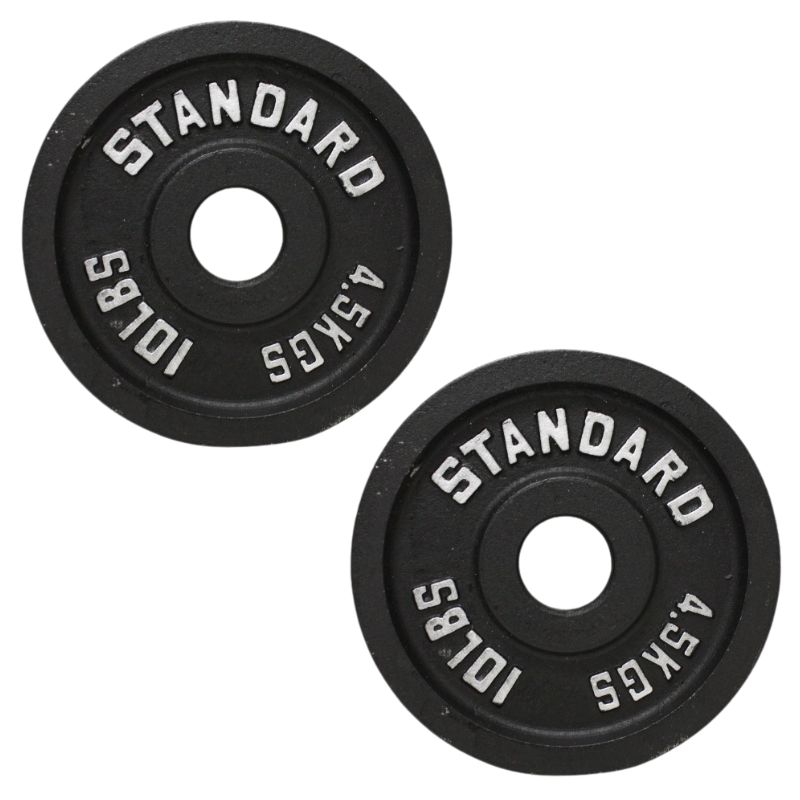 Troy BO Economy Black Cast Iron Olympic Plate 10lbs Pair