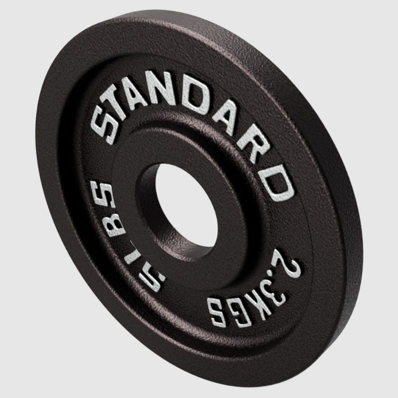 Troy BO Economy Black Cast Iron Olympic Plate 5 lb weight plate