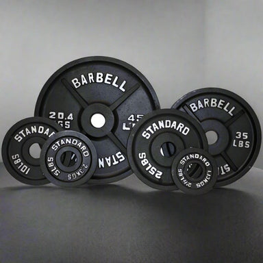 Troy BO Economy Black Cast Iron Olympic Plate Set