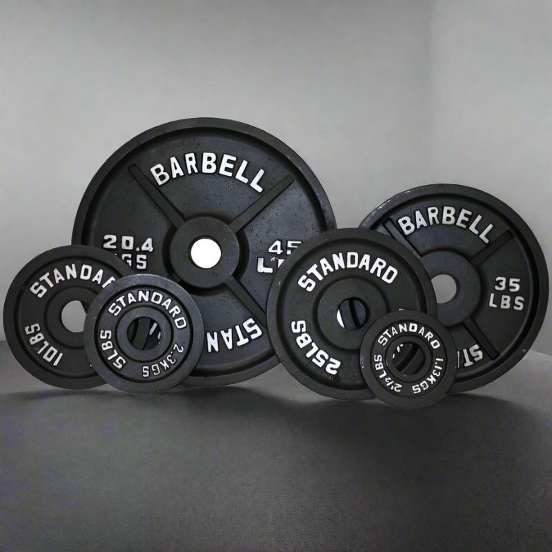 Troy BO Economy Black Cast Iron Olympic Plate Set