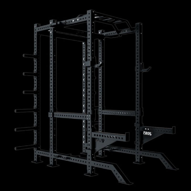 Troy G-PR-3030 Fitness Apollo Power Rack Premium Package Black RIght Side View