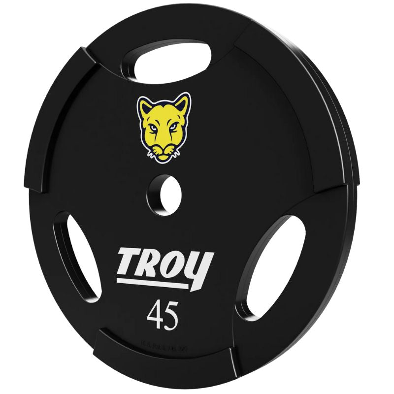 Troy GO-UL Premium Grade Urethane Interlocking Plate - Custom Logo12 45 lbs Custom Weights