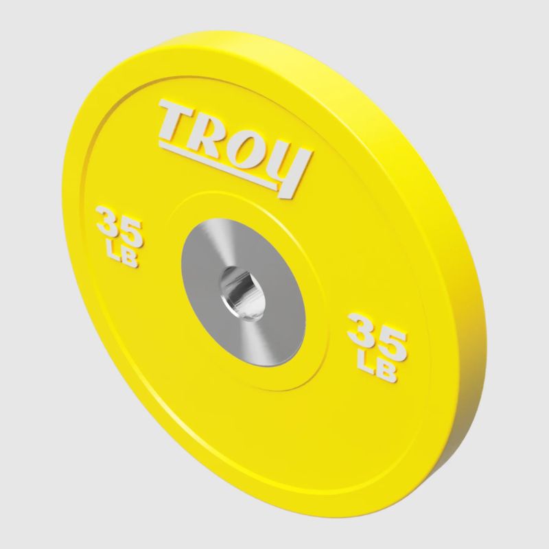 Troy PO-SBP Performance Color Rubber Bumper Plate 35 lbs