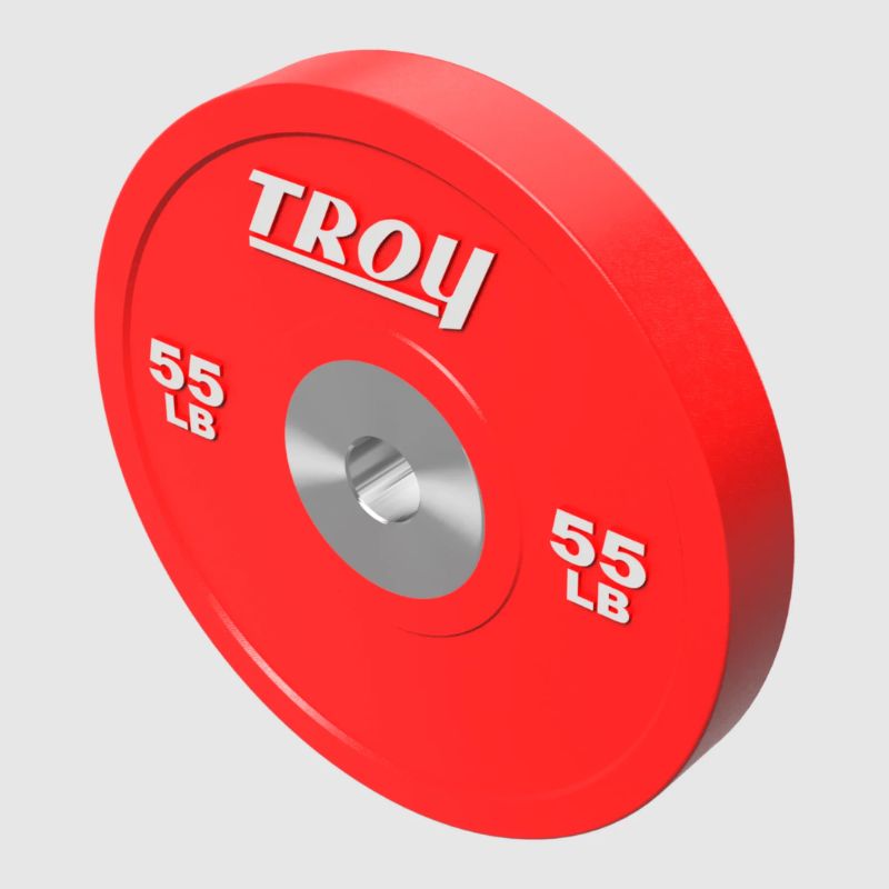 Troy PO-SBP Performance Color Rubber Bumper Plate 55 lbs