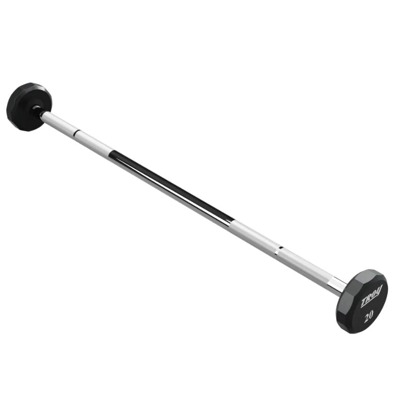 Troy TSB-020-110UL Fixed Barbell Set with Custom Logo 20 lbs Straight Barbell