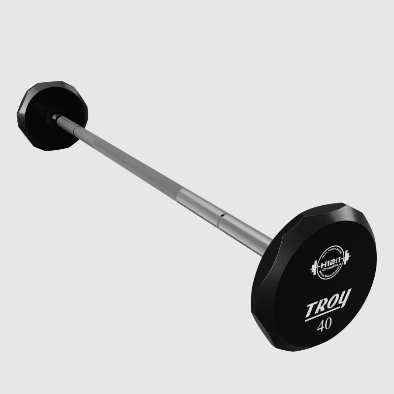 Troy TSB-020-110UL Fixed Barbell Set with Custom Logo Straight Barbell 7