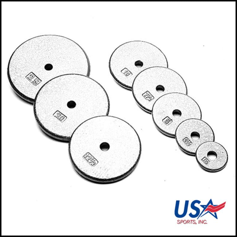 USA Sports by Troy 1" Gray Weight Plate Set