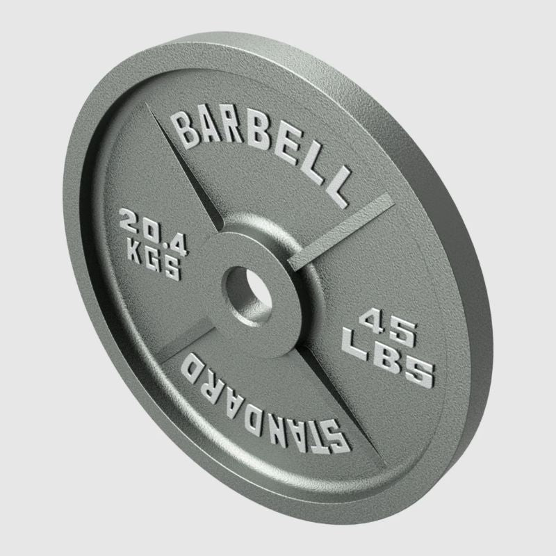 USA Sports by Troy Cast Iron Olympic Gray Plate Cast Iron 45 lb Plates
