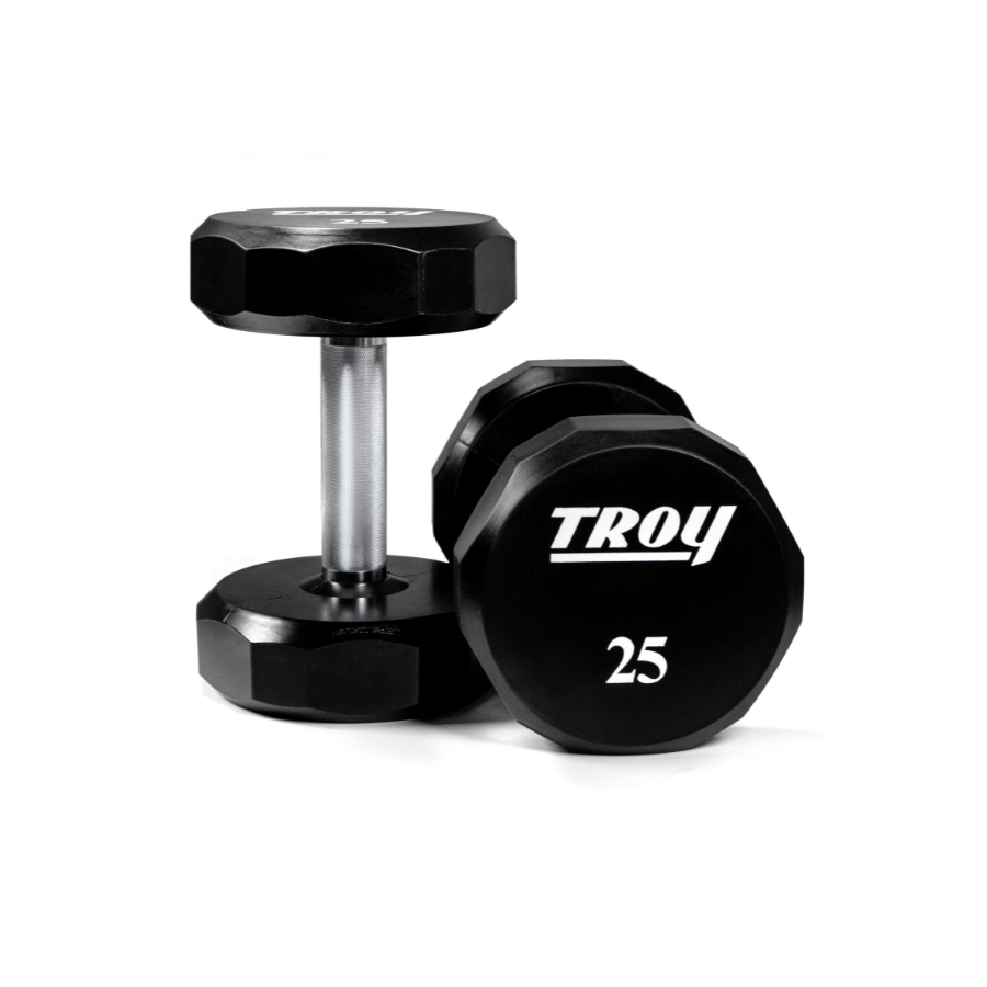Troy 12-Sided Urethane Encased Dumbbell Sets TSD-U (Sold in 5lb Increments)