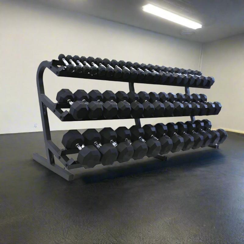 VERTPAC-SDR100 VTX Rubber Encased Dumbbells 20-Pair Rack Pack Main