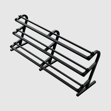 VTX TDR-3 3-Tier Rail Dumbbell Rack w/o Saddles Left Side View