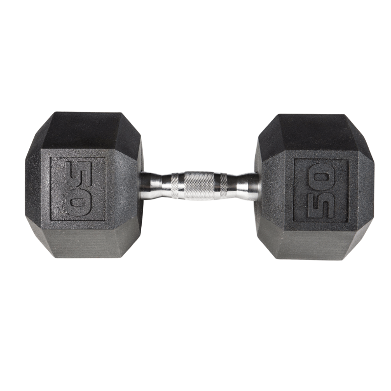 YORK Premium PVC Hex Dumbbells 50 lb dumbbells