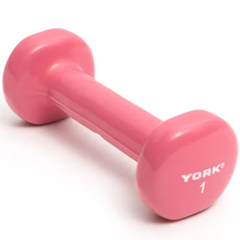 York Multi-Color Vinyl Fitbell 1 lb dumbbells