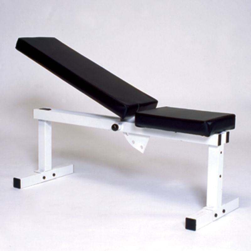 York Pro Series 205 FI White Flat Adjustable Incline Bench Press - 4223 Incline Bench