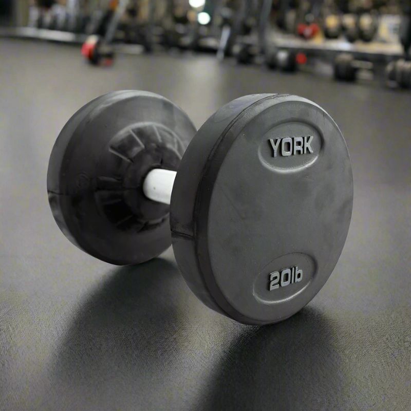 York Rubber Encased Pro Style Dumbbell 20lb