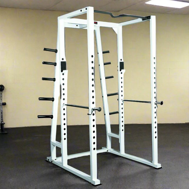 York STS Power Rack w/ Weight Storage