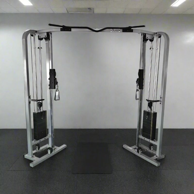 York ST Functional Cable Crossover 200 lb Weight Stack x 2