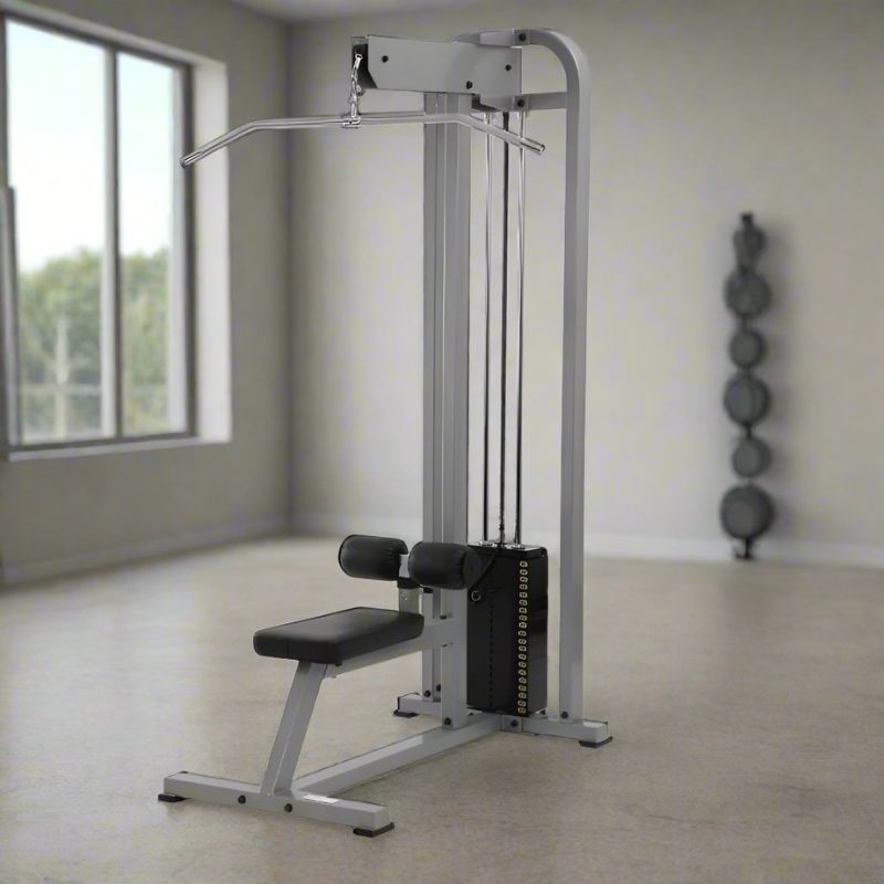 York ST Lat Pulldown ST Tricep Station Silver