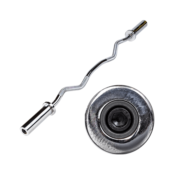 Body-Solid Olympic Curl Bar (Chrome) Main Display