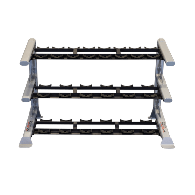 Body Solid Pro Clubline SDKR 3 Tier Saddle Dumbbell Rack | SDKR1000SD
