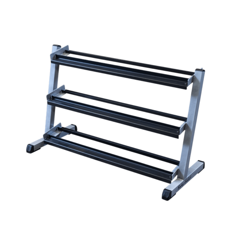Body Solid 3 Tier Horizontal 48" Dumbell Rack | GDR48