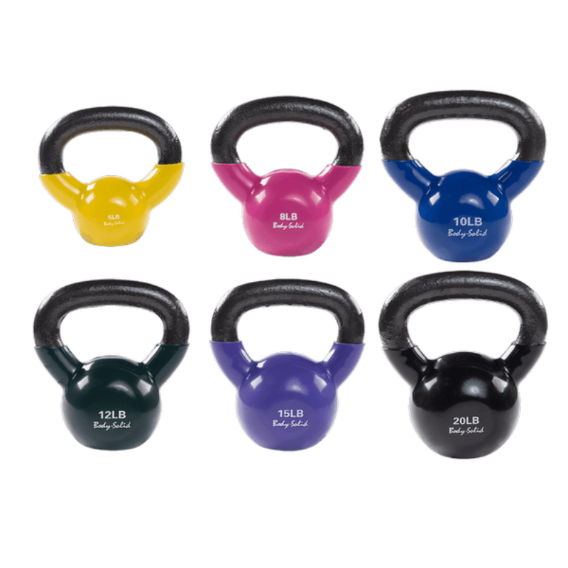 Body Solid Vinyl Coated Kettle Bell Set | KBVS