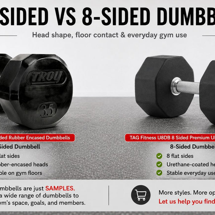 12-Sided Dumbbells vs 8-Sided Dumbbells: Which Is Better for Commercial Use?