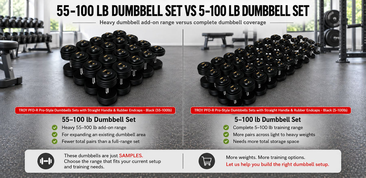 55-100 lb Dumbbell Set vs Full 5-100 lb Dumbbell Set: Which Is Better for Expansion?