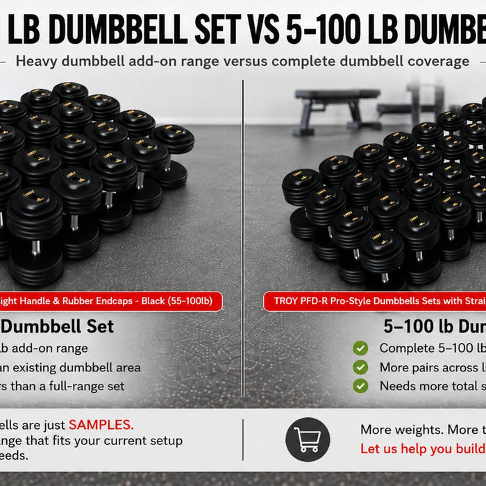 55-100 lb Dumbbell Set vs Full 5-100 lb Dumbbell Set: Which Is Better for Expansion?
