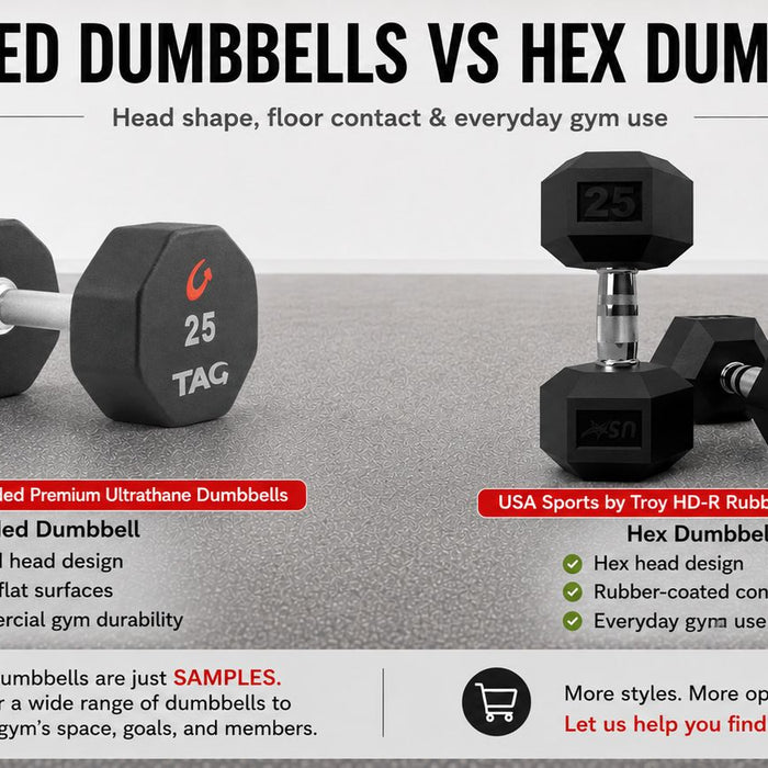 8-Sided Dumbbells vs Hex Dumbbells: Which Shape Works Better in Gyms?