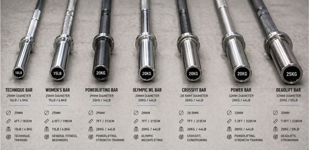 Are All Barbells 45 lbs? The Truth About Bar Weights, Sizes & What You’re Really Lifting