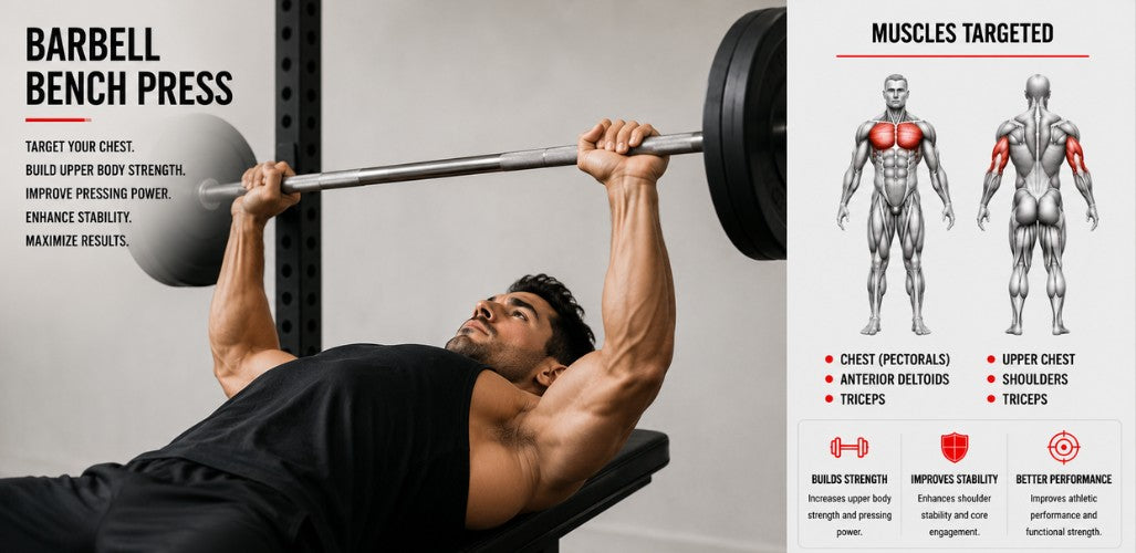 Barbell Bench Press: The Ultimate Guide to Strength, Size & Technique ...