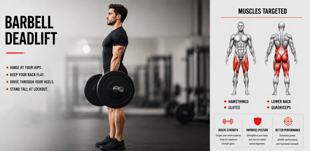 Barbell Deadlift: Technique, Muscles Worked & Variations