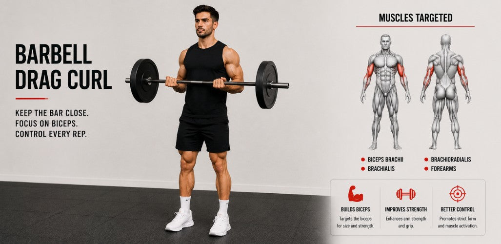 Barbell Drag Curl: Elevate Your Biceps with Smart Technique & Peak Activation