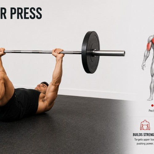 Barbell Floor Press: Bigger Chest, Stronger Triceps & Shoulder-Friendly Pressing Strength