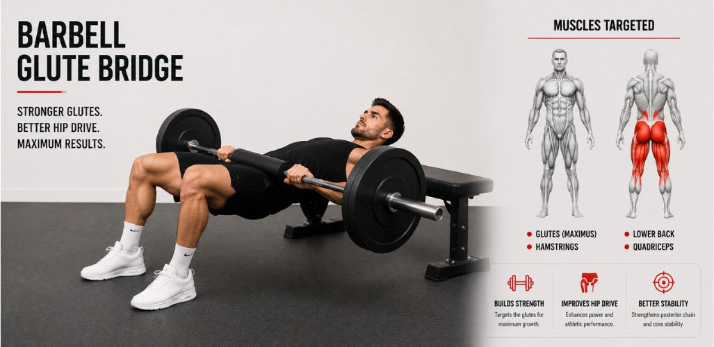 Barbell Glute Bridge: Build Stronger Glutes, Powerful Hips & Total Lower-Body Strength