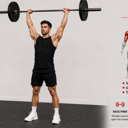 Barbell Push Press: Unleash Overhead Power & Total-Body Strength