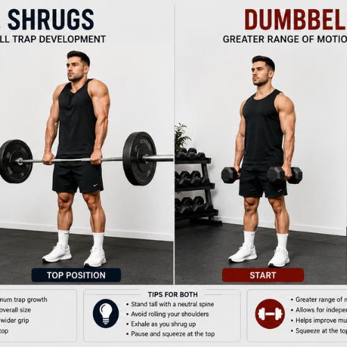 Barbell Shrugs vs Dumbbell Shrugs: Which Builds Bigger Traps?