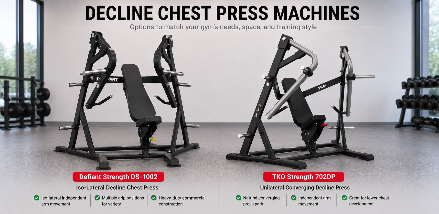 Best Decline Chest Press Machines for Commercial Gyms