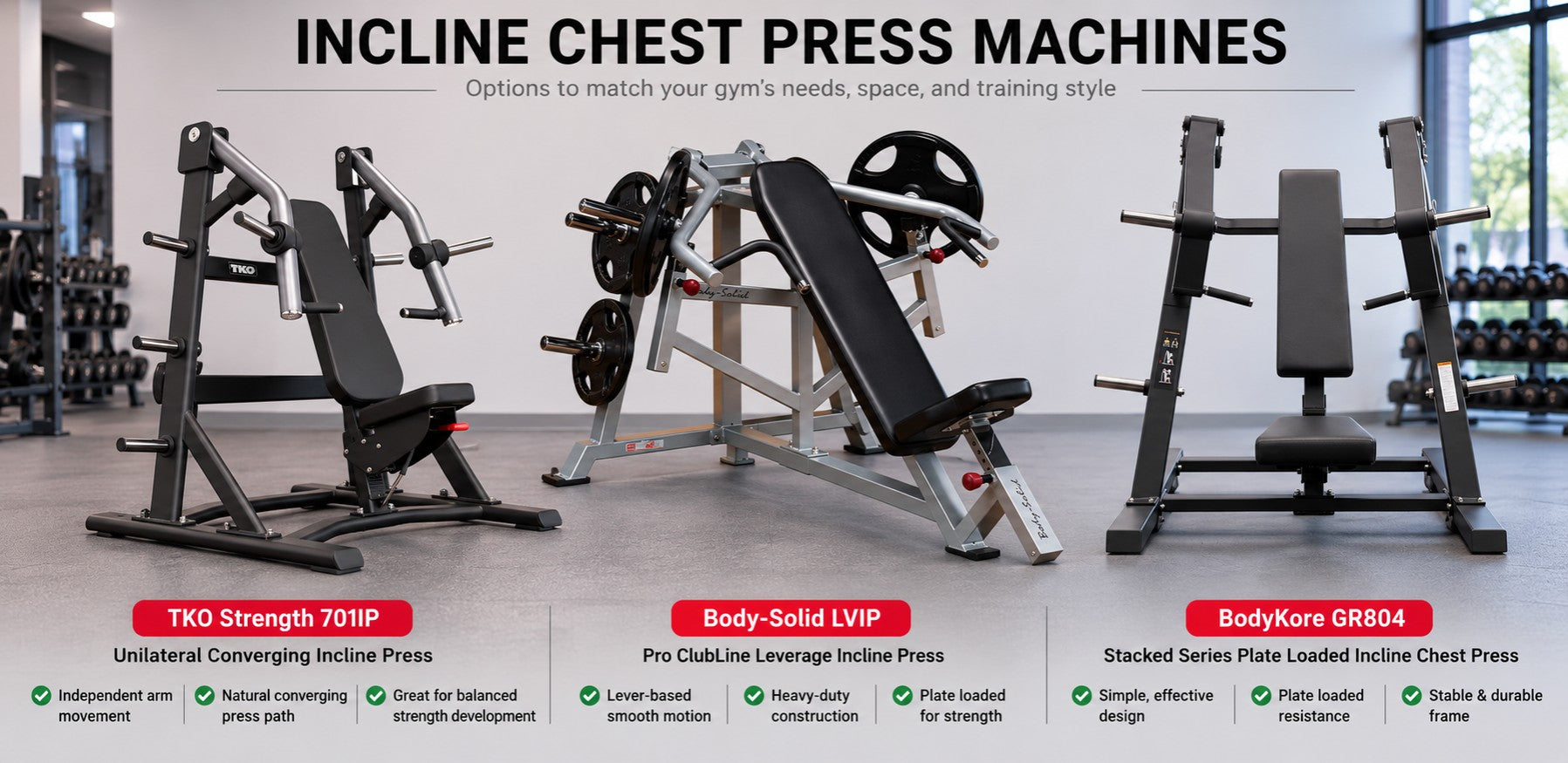 Best Incline Chest Press Machines for Commercial Gyms
