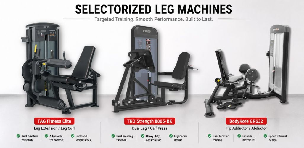 Best Selectorized Leg Machines for Commercial Gyms