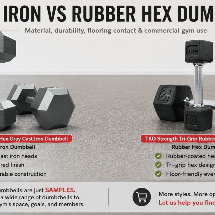 Cast Iron Dumbbells vs Rubber Hex Dumbbells: Which Is Better for Gym Floors?