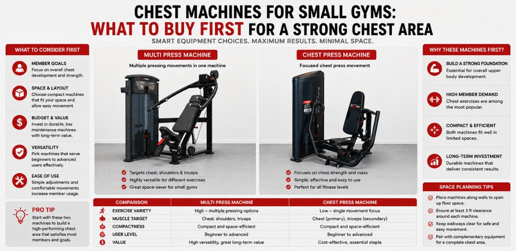 Chest Machines for Small Gyms: What to Buy First for a Strong Chest Area