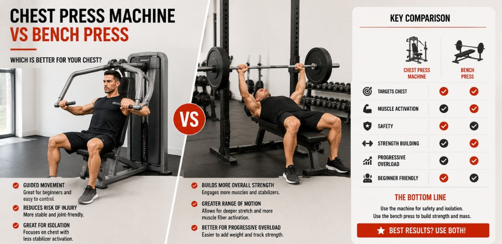 Chest Press Machine vs Bench Press: Which Is Better for Your Gym?