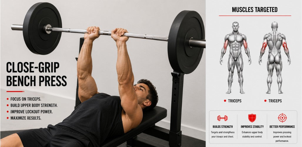 Close-Grip Bench Press: Build Bigger Triceps & Stronger Pressing Power
