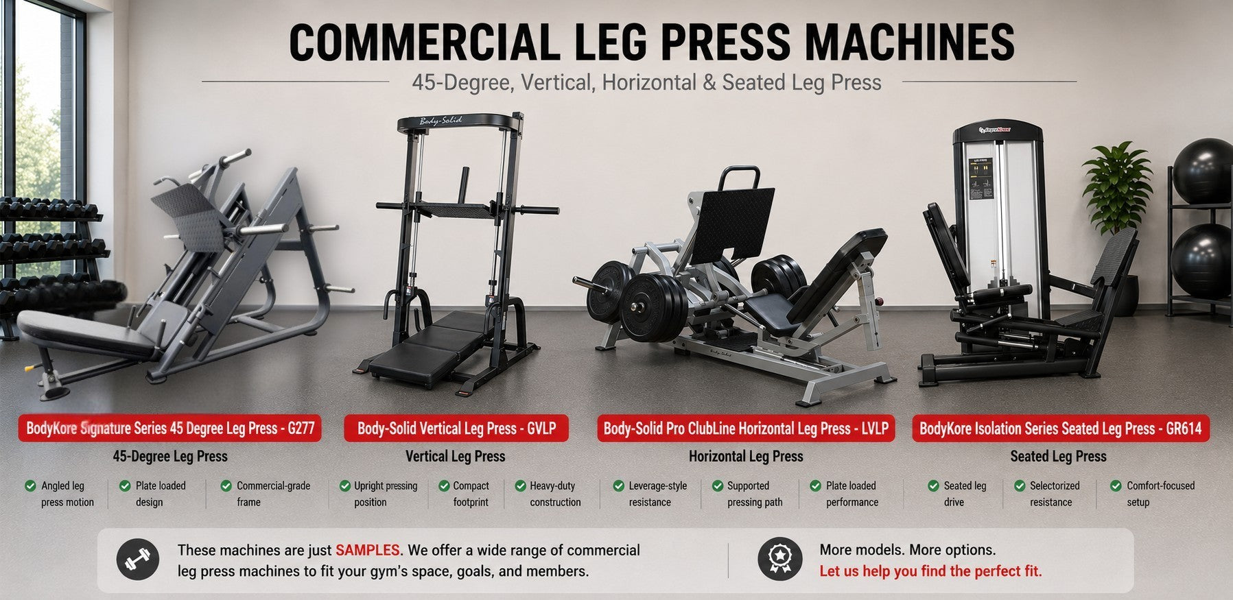 Commercial Leg Press Machine Buying Guide: 45 Degree, Vertical, Horizontal, or Seated?