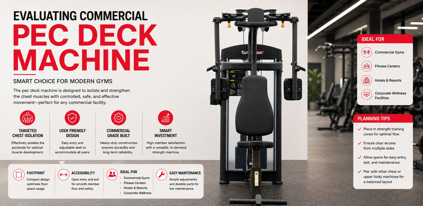 Commercial Pec Deck Machine Buying Guide: What Gym Owners Should Check