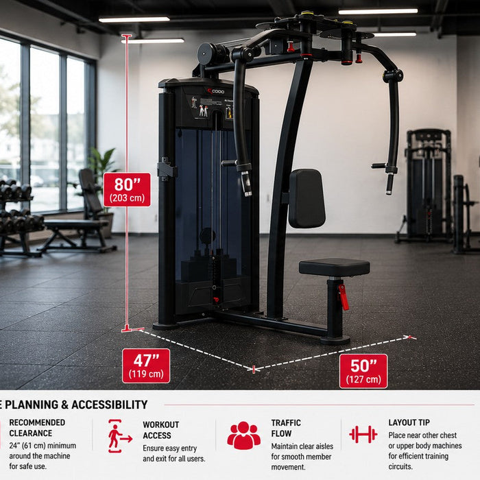 Commercial Pec Deck Machine Dimensions: What Gym Owners Should Measure
