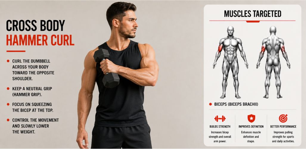 Cross Body Hammer Curl: Build Thick, Strong Arms with Every Rep